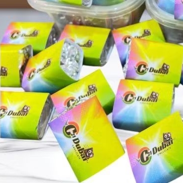 

C21 4pcs 10gr EMOJI RAINBOW coklat abad 21