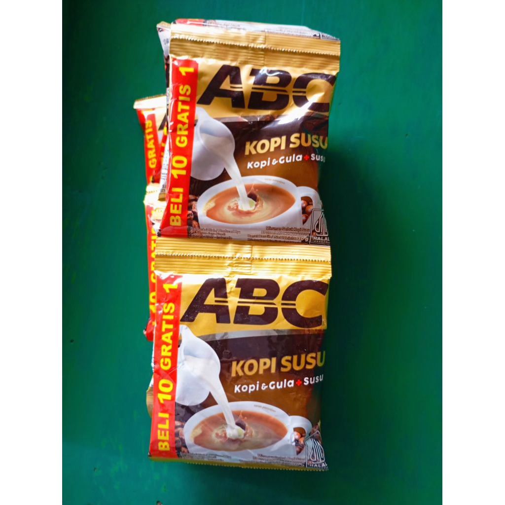

KOPI ABC SUSU RENCENG Isi 10+1piece