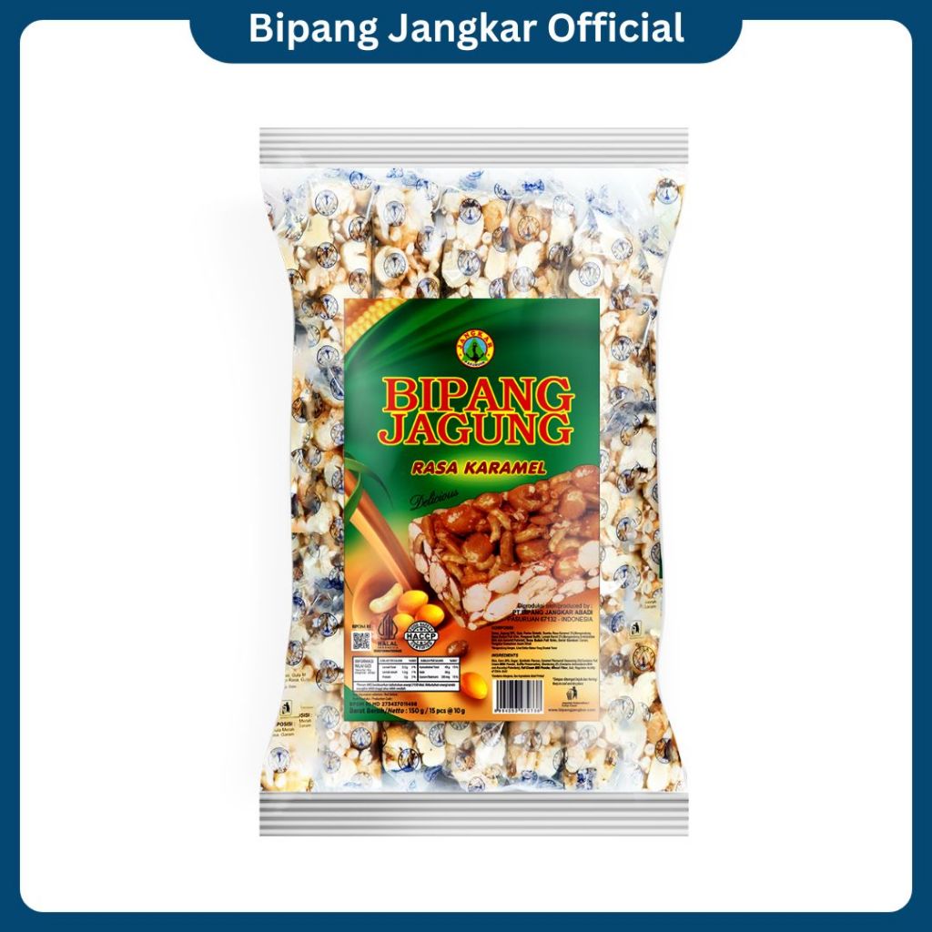 

BRONDONG JAGUNG/ BIPANG JIPANG BERAS JAGUNG RASA CARAMEL ISI 15 PCS