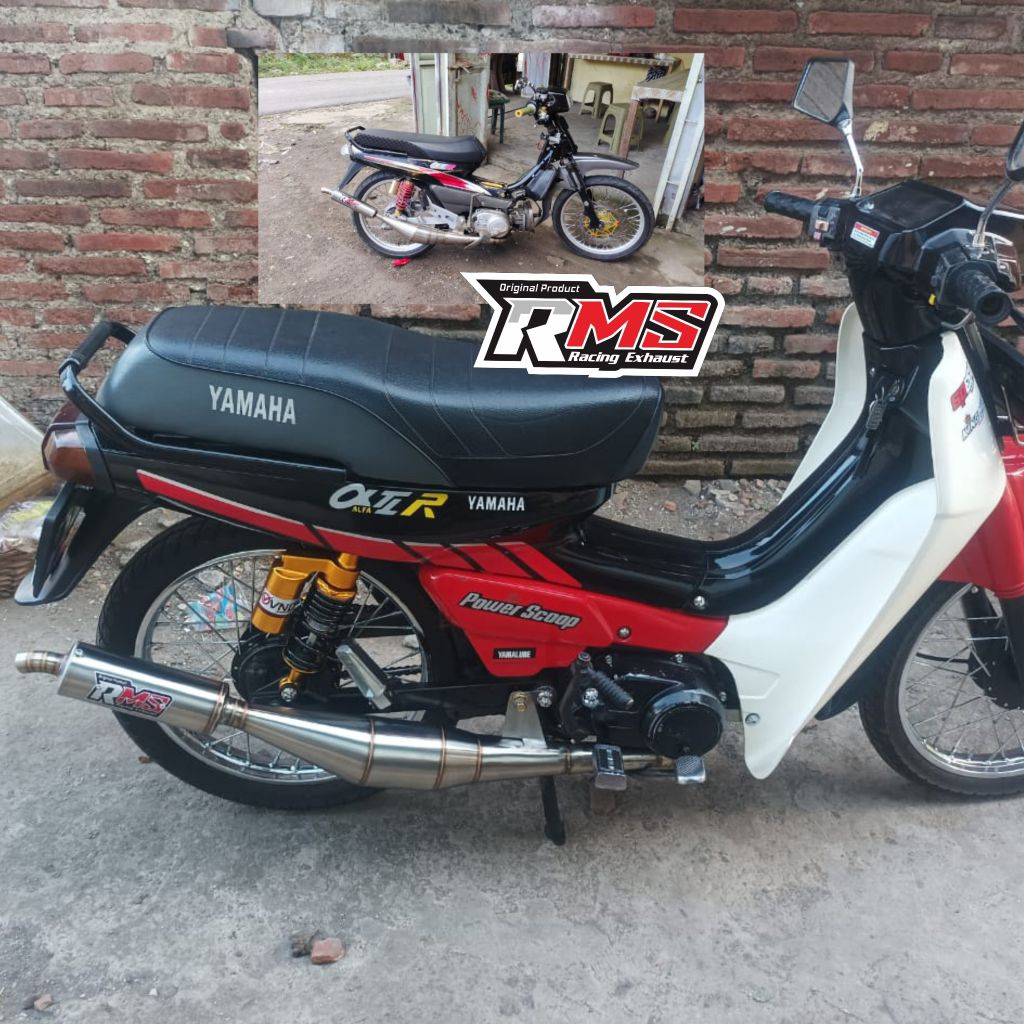 knalpot alfa stainlles 2 tak standar racing 2tak