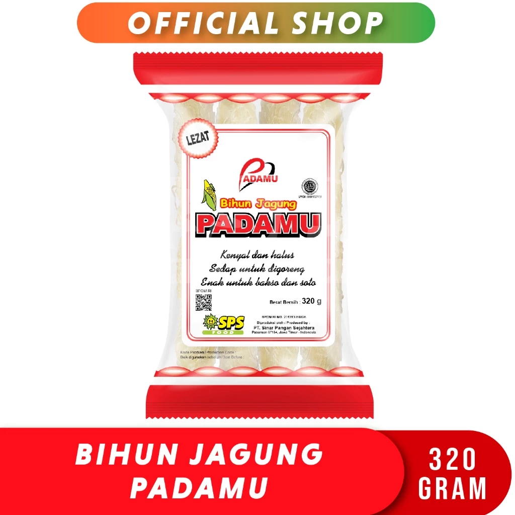 

MIE BIHUN JAGUNG CAP PADAMU 320 ISI 4 KEPING BPMS
