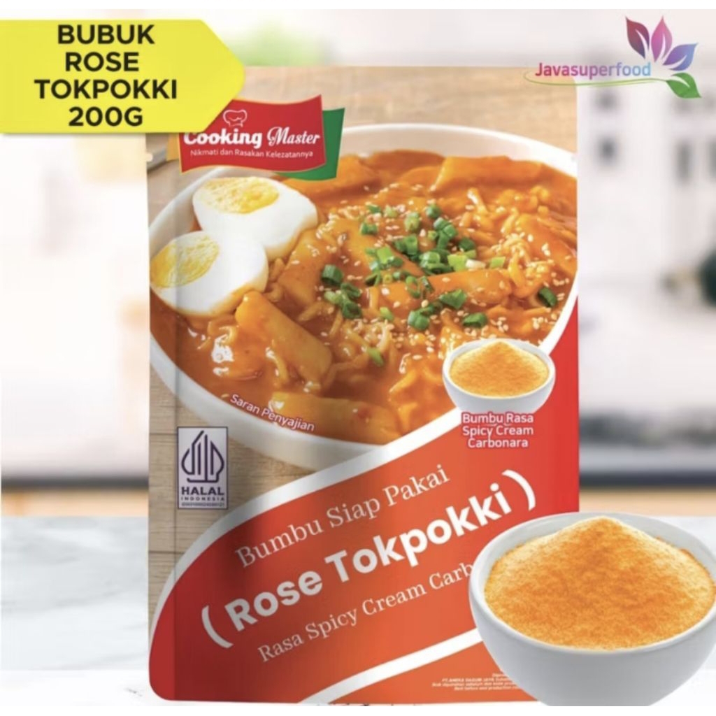 

Rose Tokpokki Tteokbokki Spicy Cream Carbonara - Bubuk Bumbu Tokpokki - 200g - Halal