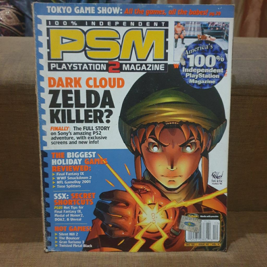Majalah Game Vintage Import PSM Playstation 2 Magazine Cover Zelda December 2000