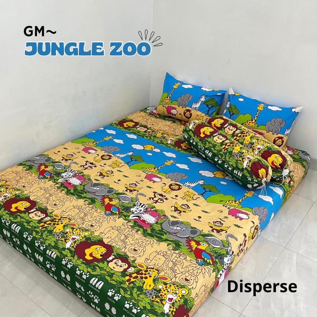 Sprei Anak Harga Murah Karakter HEWAN Jungle Zoo Animal Flamingo Terlaris Berkualitas Set Sarung Ban