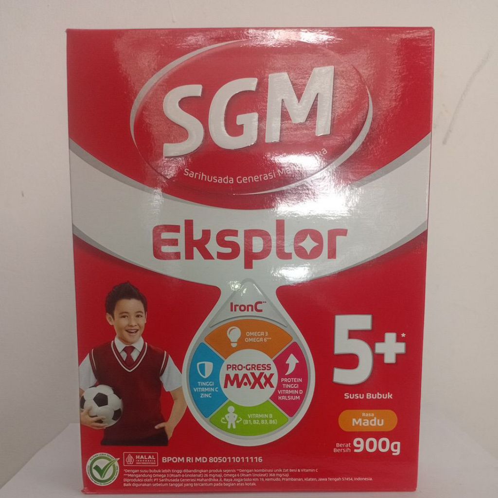 

SGM Eksplor 5+ 900G - Susu Anak Usia 5 tahun ke atas