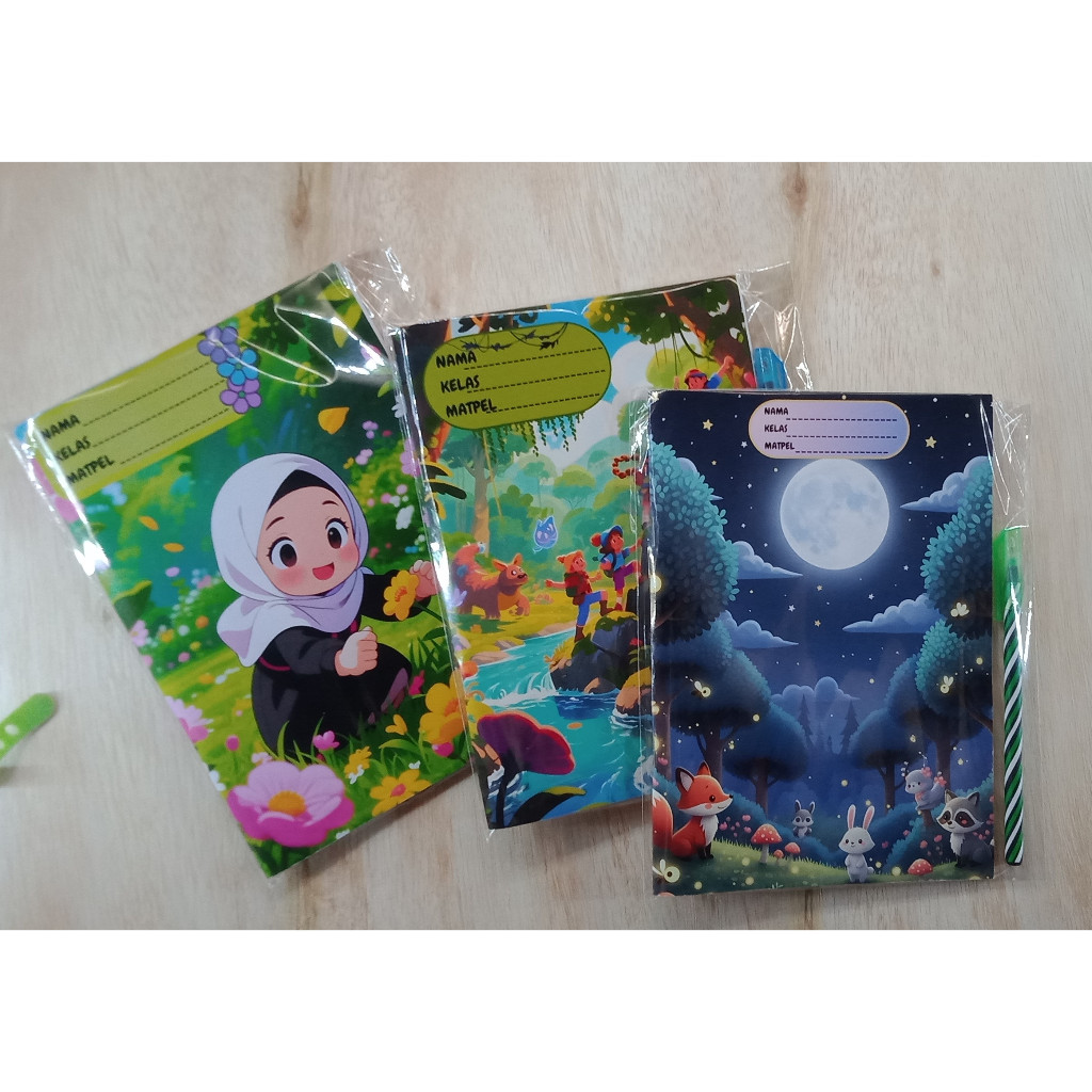 

Buku tulis kostum kartun