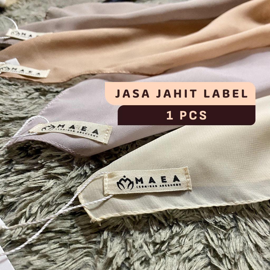 Jasa Jahit label khsus untuk pembuatan label brand sendiri || Jasa jahit label hijab || Jasa jahit l