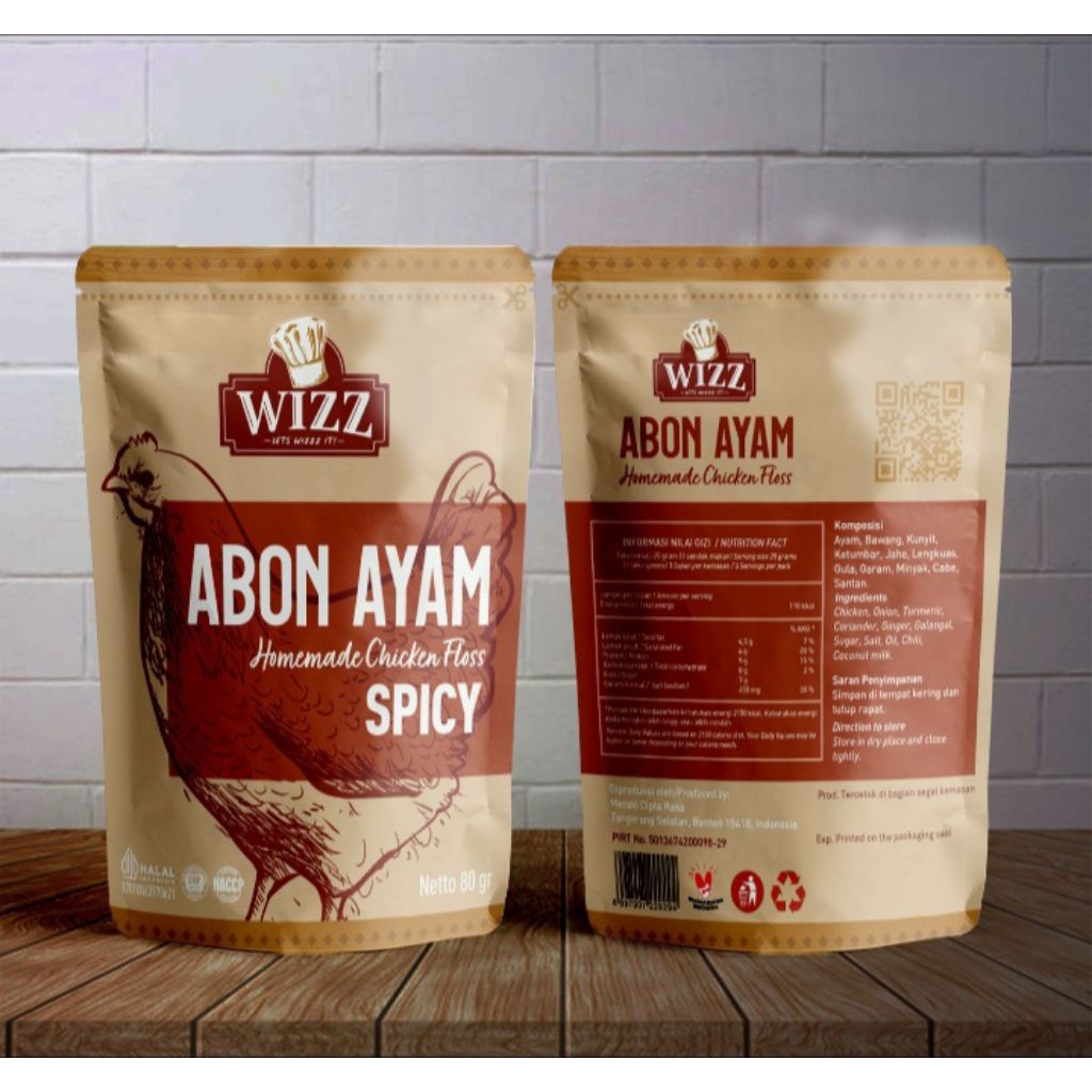 

Abon Ayam Rasa Spicy WIZZ