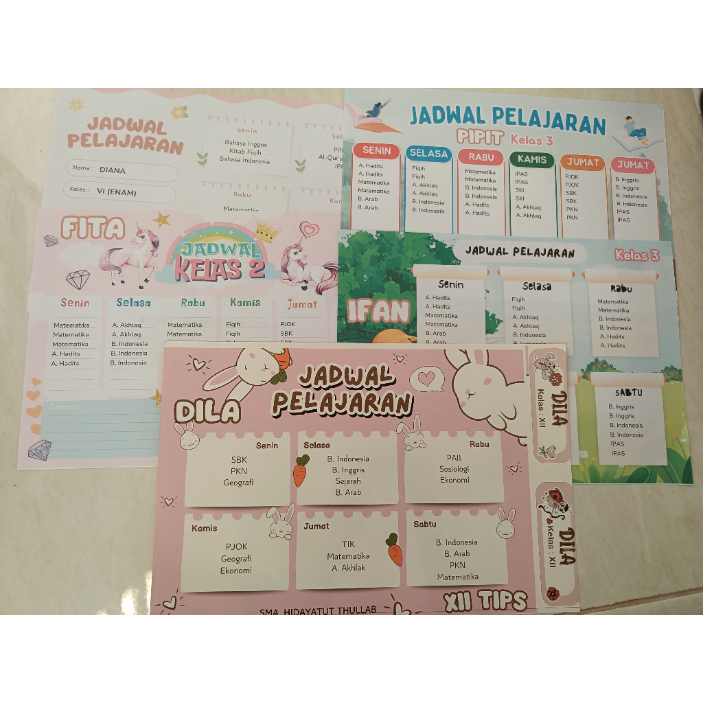 

Jadwal Pelajaran / Jadwal Sekolah / Jadwal Pelajaran Anak / Jadwal Pelajaran