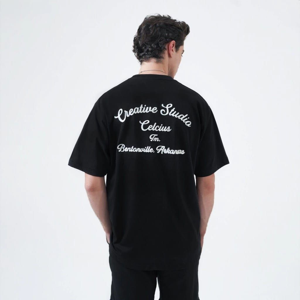 [COD] KAOS CELCIUS CREATIVE STUDIO LOTUS HITAM PRIA/WANITA