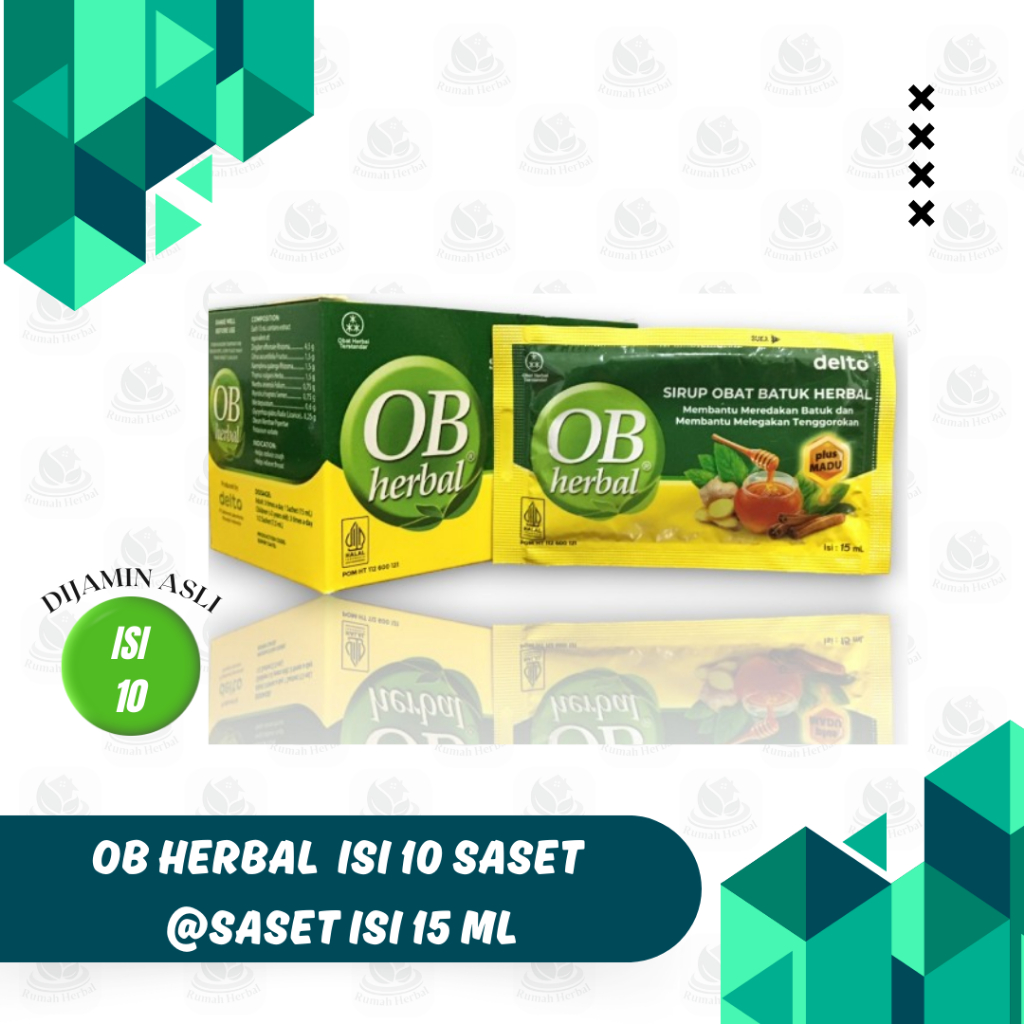 OB Herbal Sachet  - Obat Batuk Herbal isi 10 Sachet