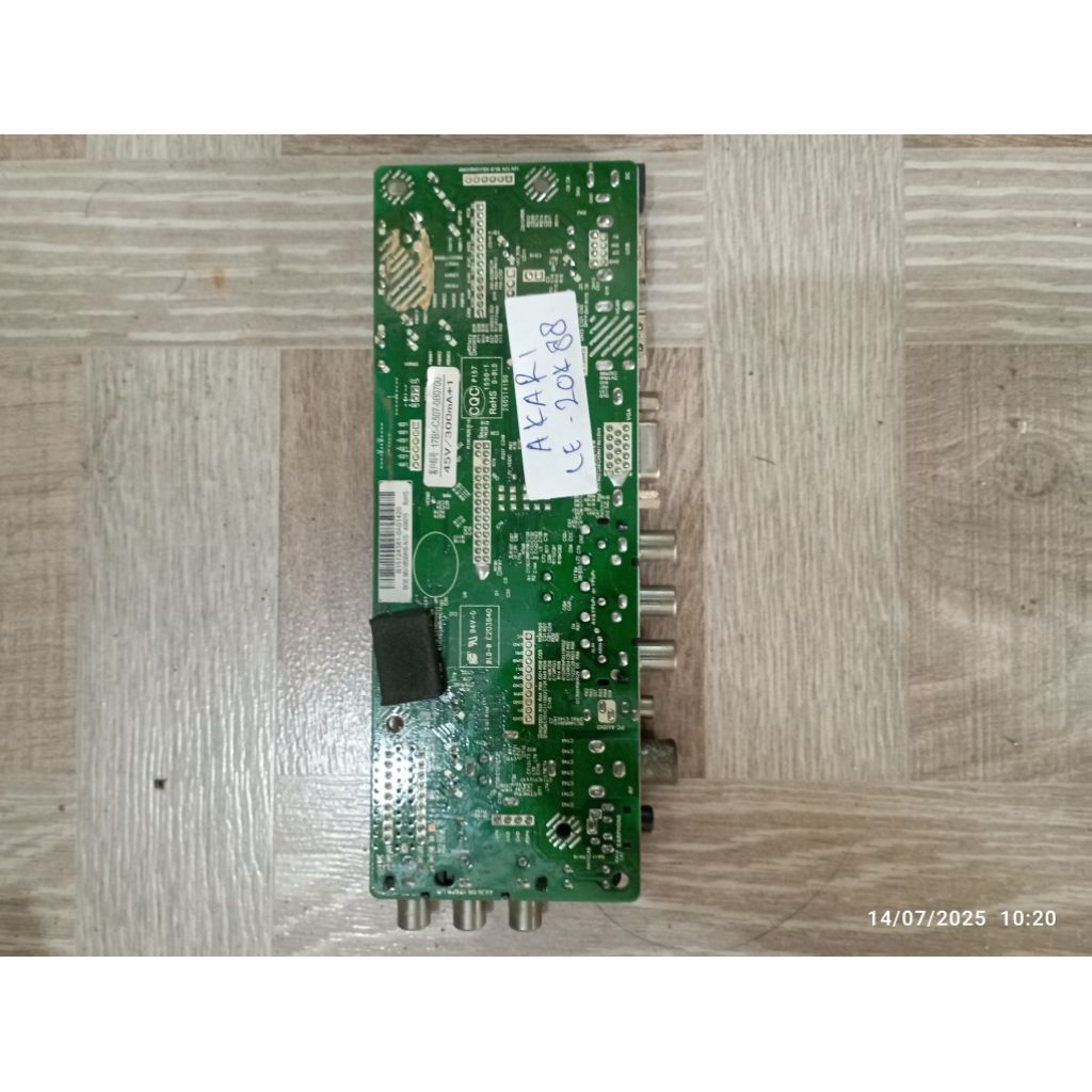 ID MB MOBO MAINBOARD MODULE MESIN TV AKARI LE-20K88 AI20.