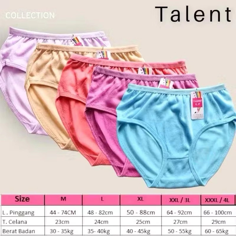 (COD) PROMO 12 PCS CELANA DALEM WANITA KATUN IMPORT / celana dalam wanita murah / Celana dalam wanit