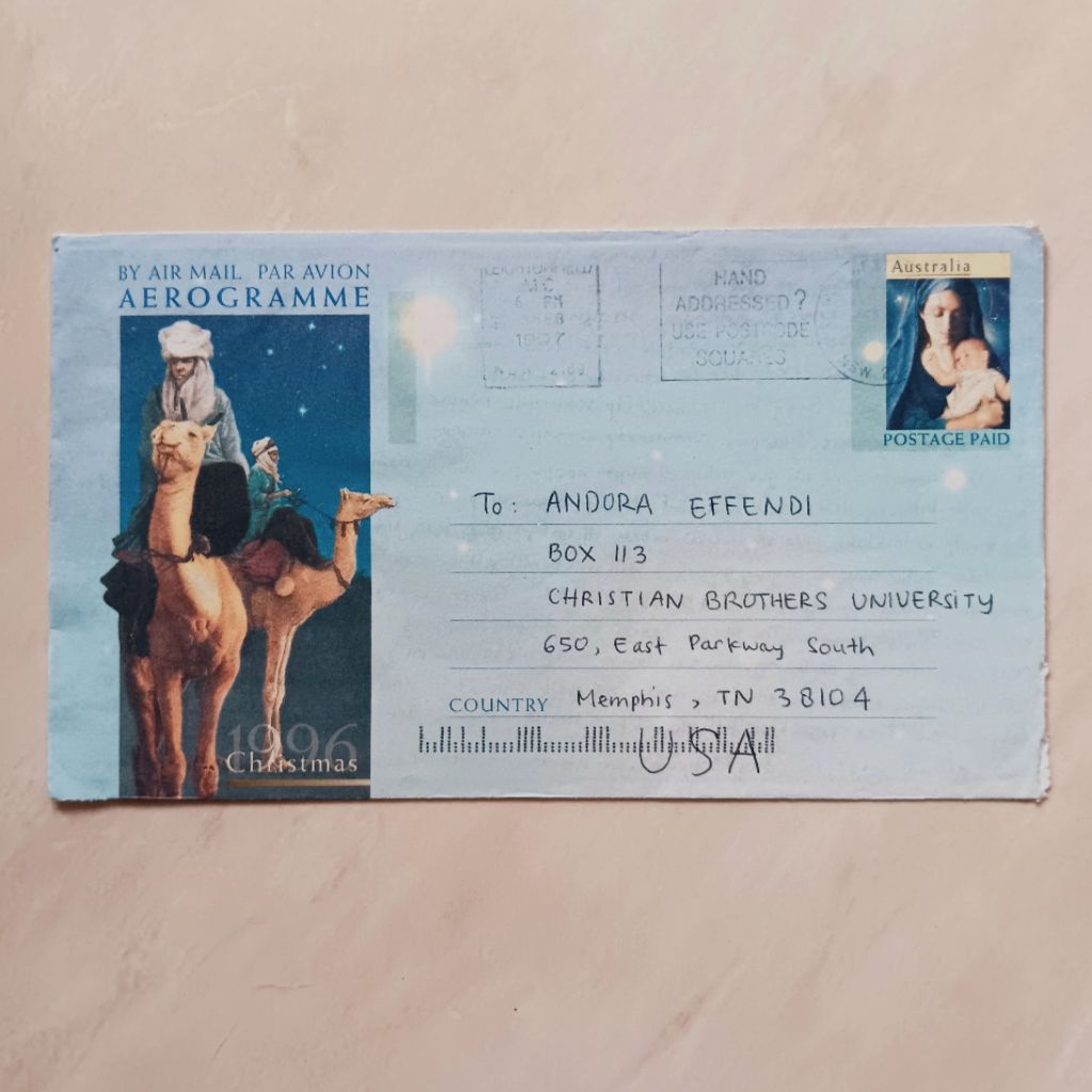 

Koleksi Filateli Surat Menyurat Dari Australia ke USA