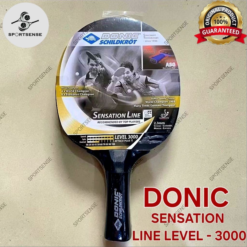 DONIC SCHILDKROT Sensation Line Level 3000 Table Tennis Bat Original