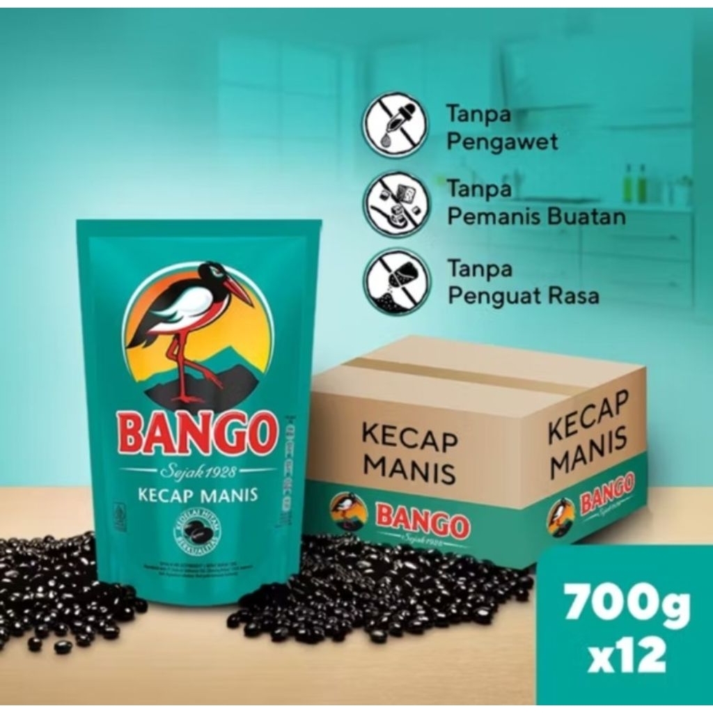 

Bango Kecap Manis 700g / 520ml isi 12pcs (1 carton)