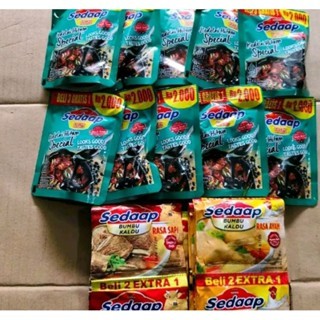 

10 pcs kecap sedap manis & 18 pcs kaldu sedap (ayam/sapi)