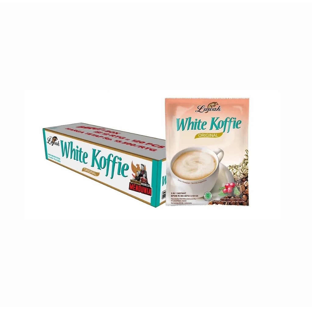 

PROMO KARTONAN KOPI LUWAK WHITE KOFFIE ORIGINAL 12 RENTENG
