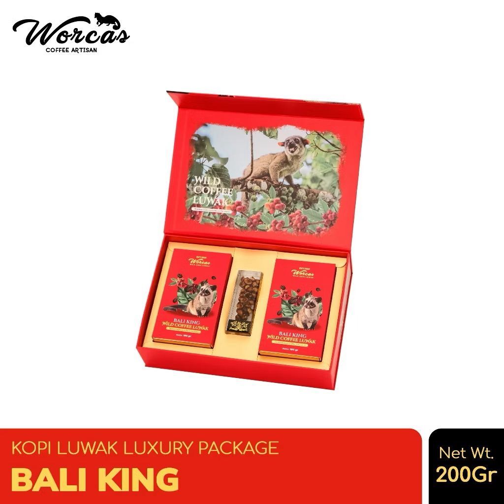 

WORCAS Kopi Luwak Liar Bali King Luxury Package 200gr