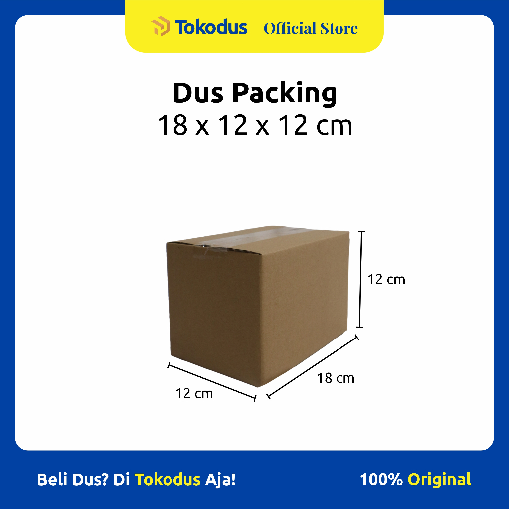 

Kardus Polos uk 18 x 12 x 12 cm | Kardus Packing | Kardus Murah | Dus Kemasan - Tokodus Katapang