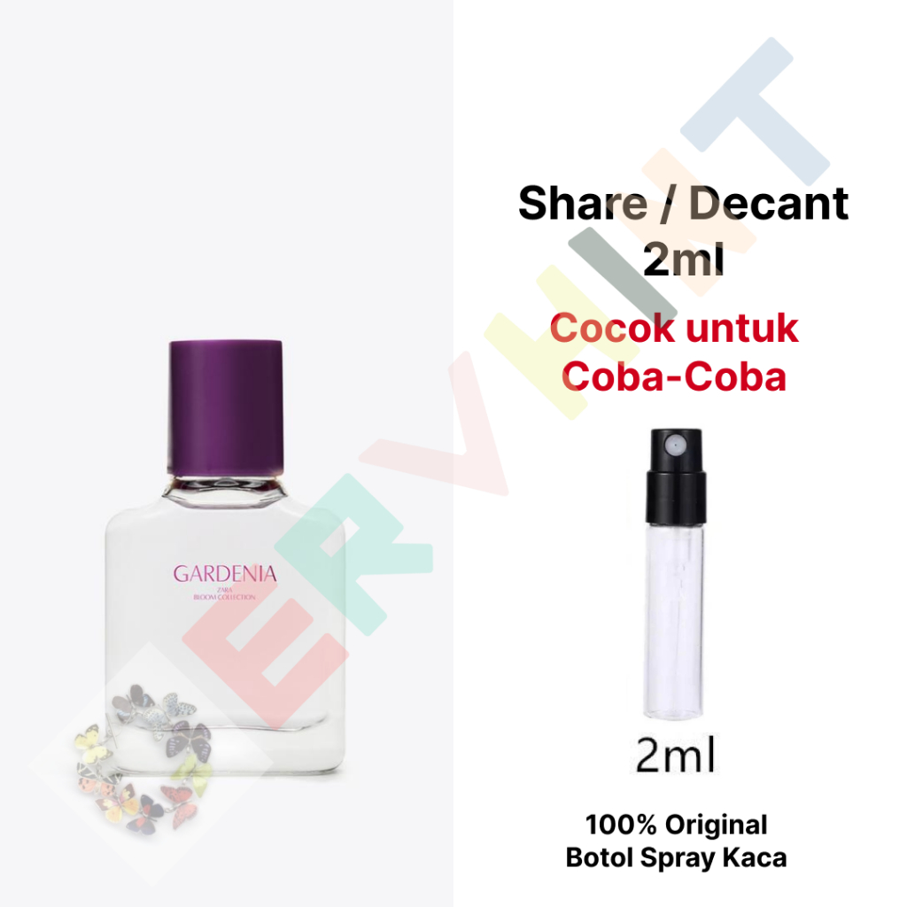 [Decant Parfum] Zara - Gardenia EDP (Eau de Parfum) | White Floral Coffee | Wanita