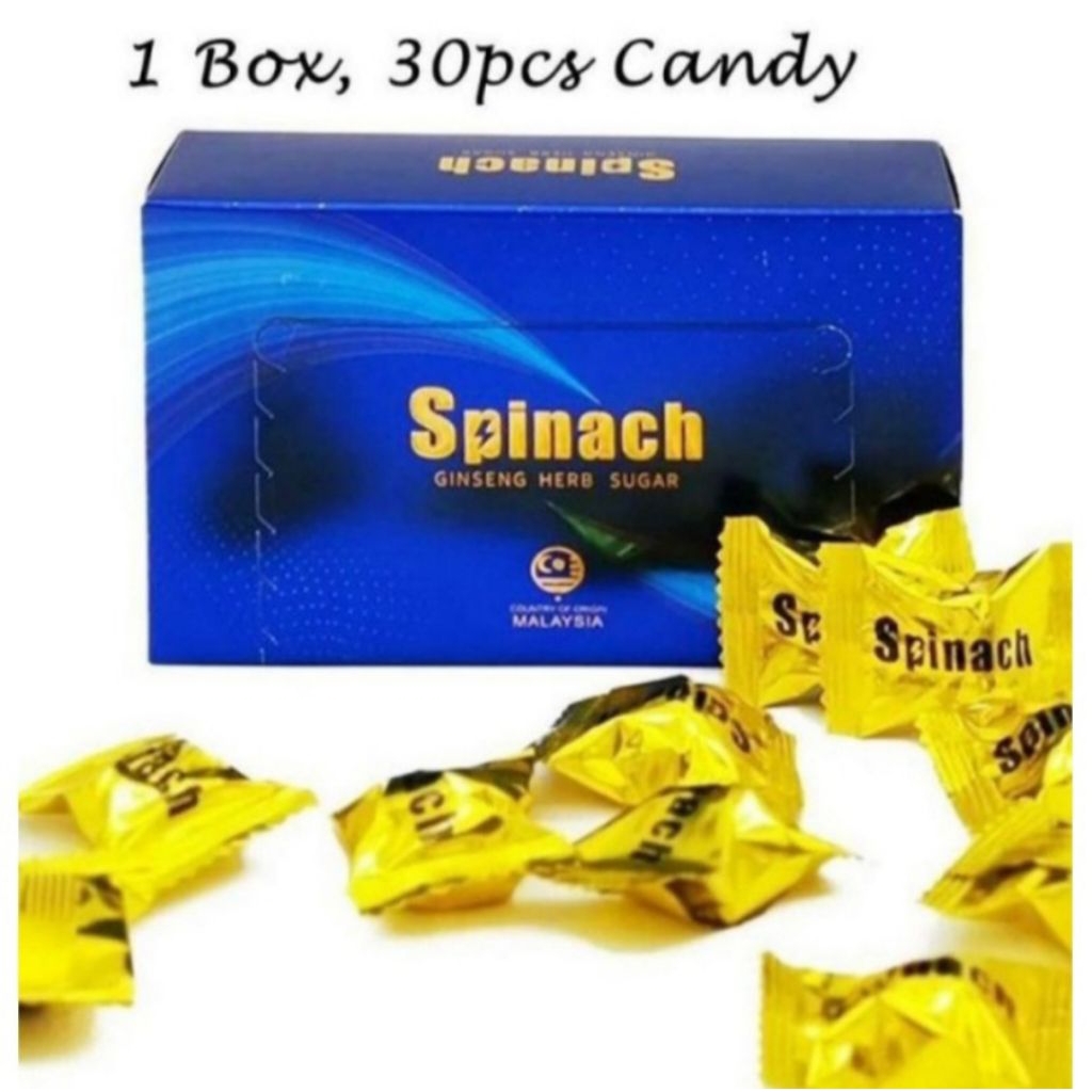 

Spinach Candy Original ( 5pcs) Permen Spinach Asli