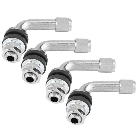 Pentil Dop Pompa Pemompa Ban Motor Tubles Tubeless Model Besi Bengkok Anti Bocor