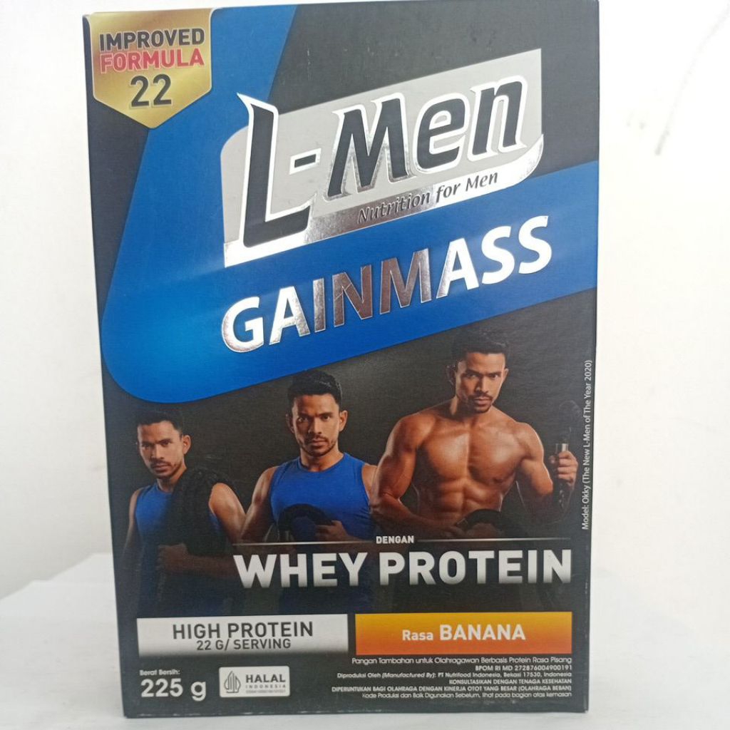 L-Men Gainmass Whey Protein - Susu bubuk 225g
