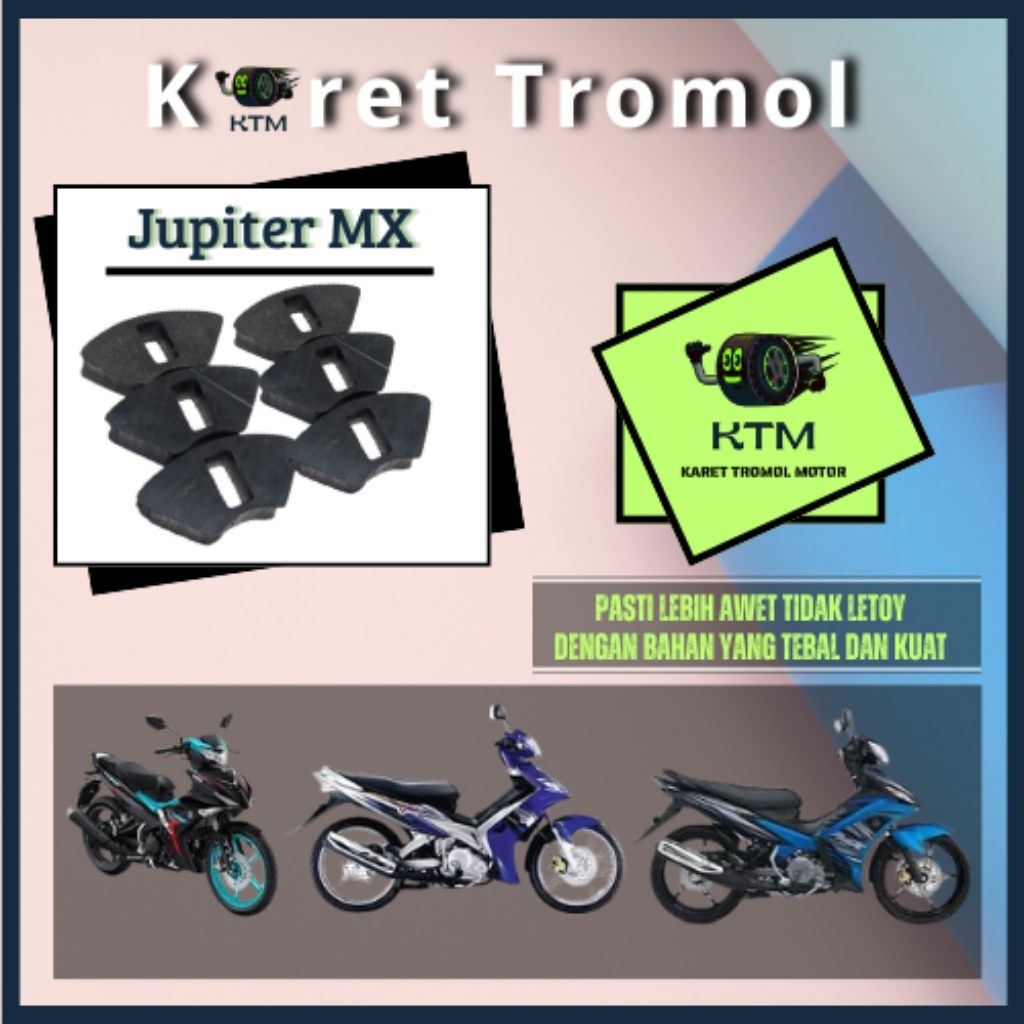 Karet Tromol Nap Gear Jupiter Mx Old/New/King Bahan Kuat SATU SET ISI 4