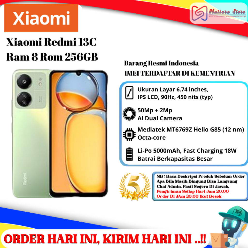 Xiaomi Redmi 13c Ram 6/128GB | Ram 8/256GB