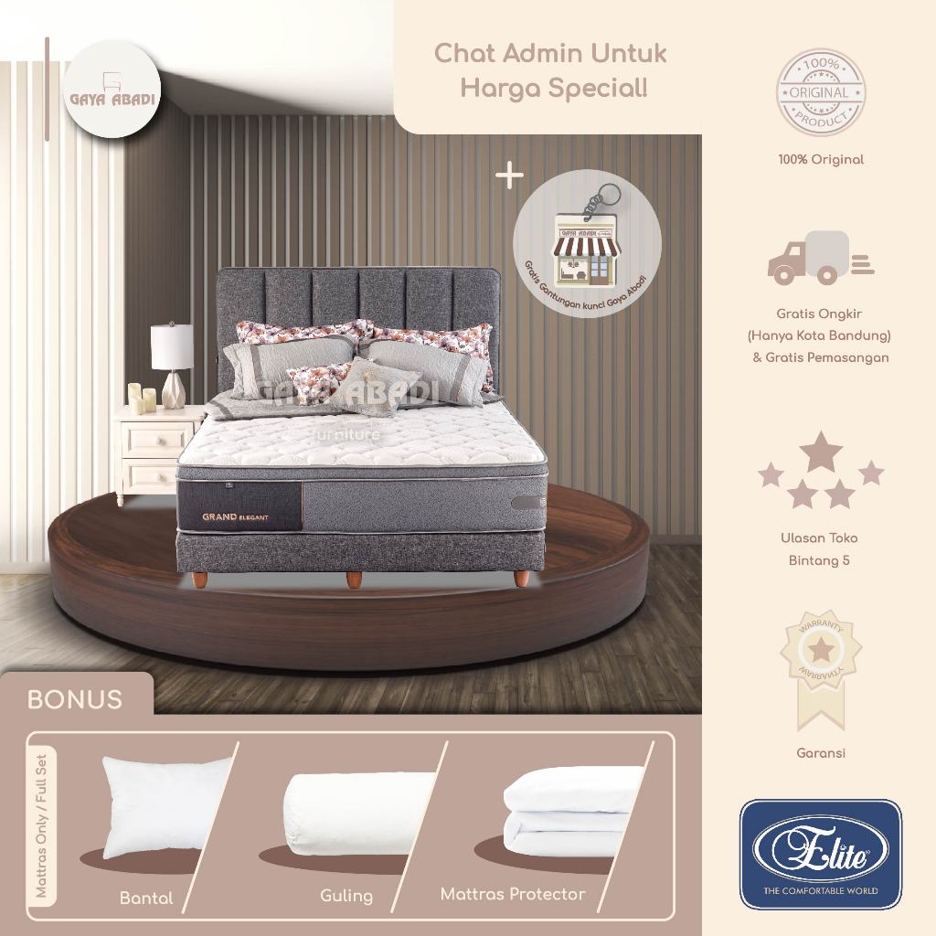 Springbed Elite Grand Elegant / Kasur Elite Grand Elegant - Elite Springbed