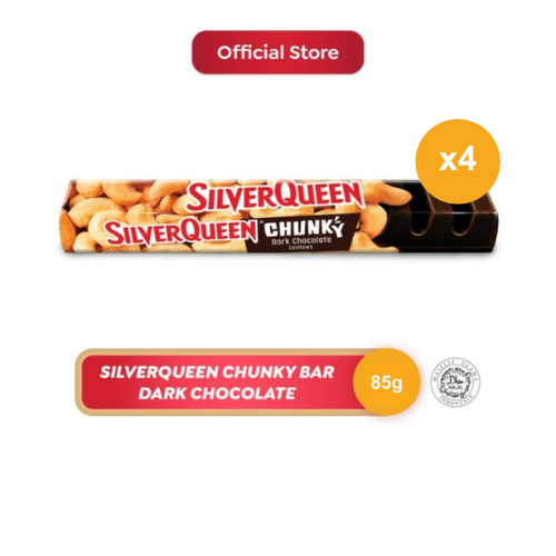 

Silverqueen Chunky Bar Dark Chocolate 85 g x 4 pcs