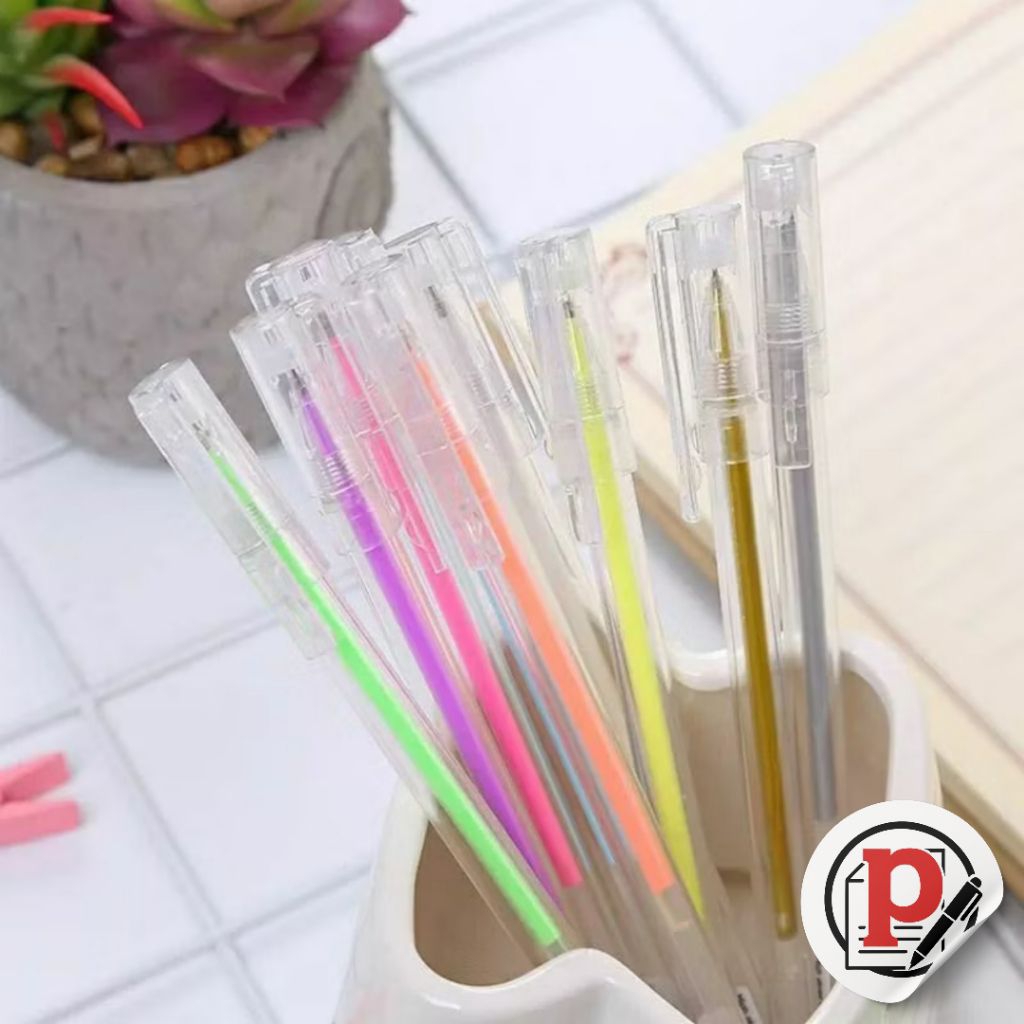 

Pulpen Gel 0.5MM Warna Warni / Colour GEL PEN WARNA 0.50MM/