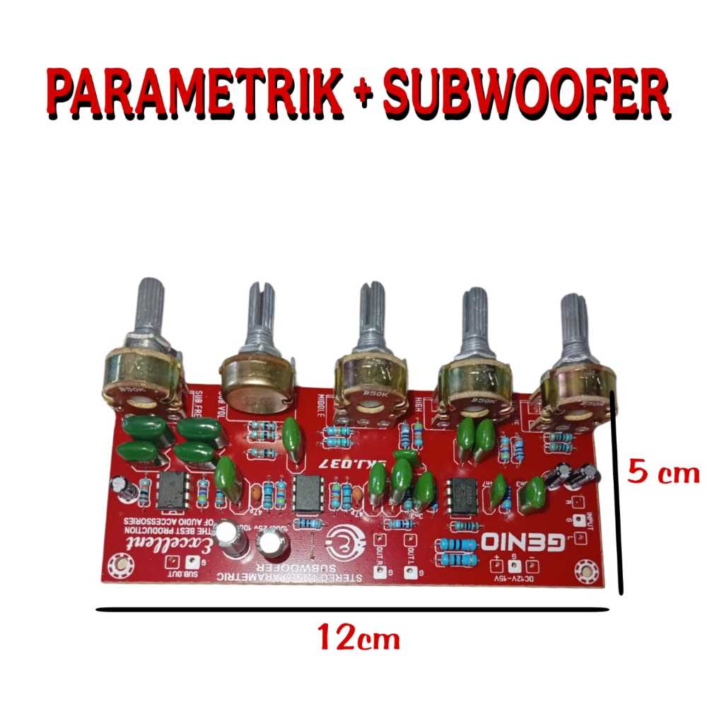 TONE CONTROL STEREO PARAMETRIK + SUBWOOFER
