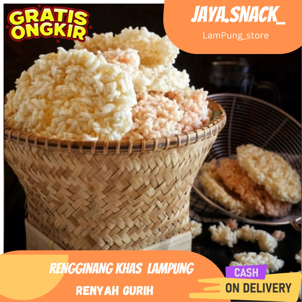 

Rengginang Mentah khas Lampung Renyah Gurih isi 15pcs