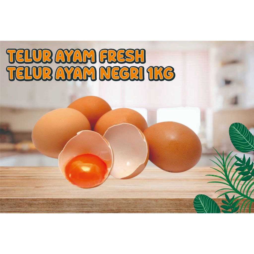 

Telur ayam Fresh Telur Ayam Negri 1Kg Telur Ayam Grade A Cangkak Coklat Tebal