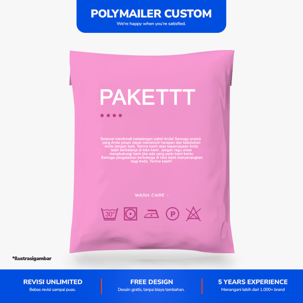 

Polymailer Custom FREE DESIGN | Cetak Polymailer Desain Sendiri | Polymailer Sablon Sendiri | Cetak