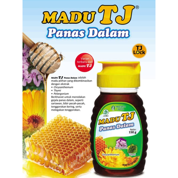 

Madu TJ Panas Dalam 150 gr - Madu Tresnojoyo - Meredakan Sariawan & Bibir Pecah