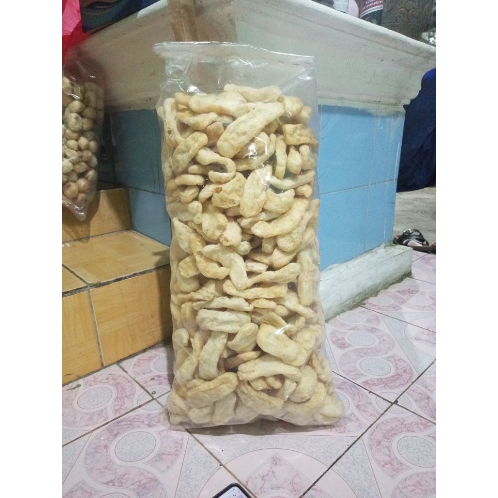 

Kerupuk lidah rasa ikan 4kg 1 ball isi 500 batang bisa cod