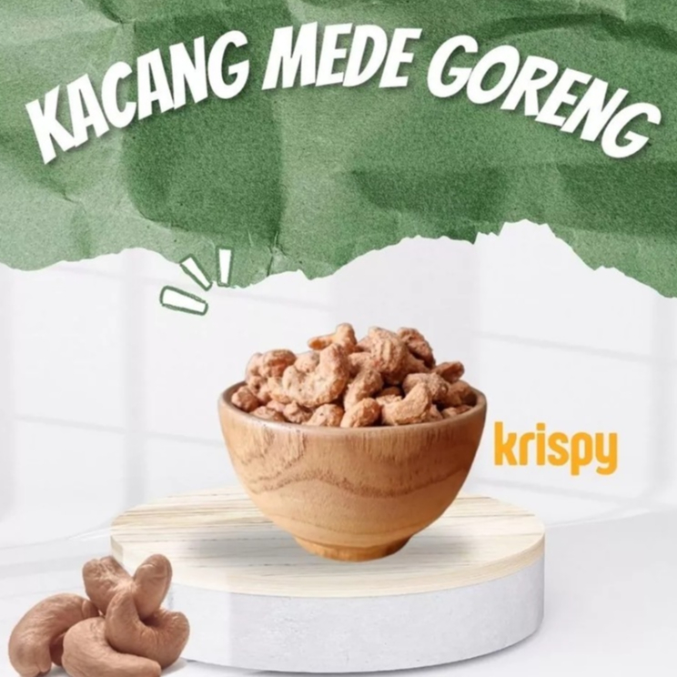 

Kacang Mede Goreng Mete Matang Rasa Asin Bawang Pedas Gurih Madu Wijen 500 gram