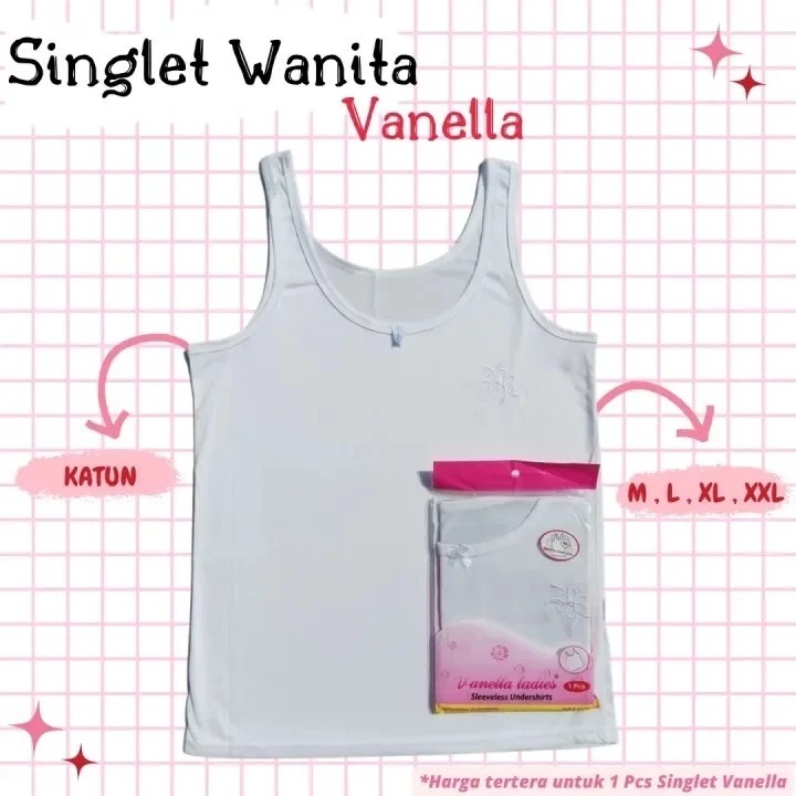 [ 6 Pcs ] Kaos Dalam Wanita |  Kaos Dalam Wanita Dewasa, Perempuan Remaja Tanktop Polos Putih | Dale