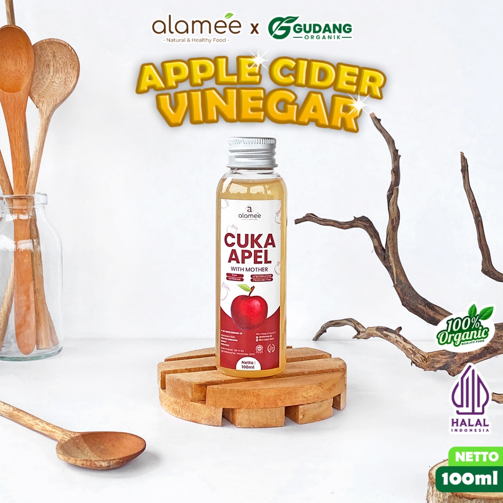 

ALAMEE 100ml Cuka Apel Organik With Mother Minuman Diet dan Kesehatan