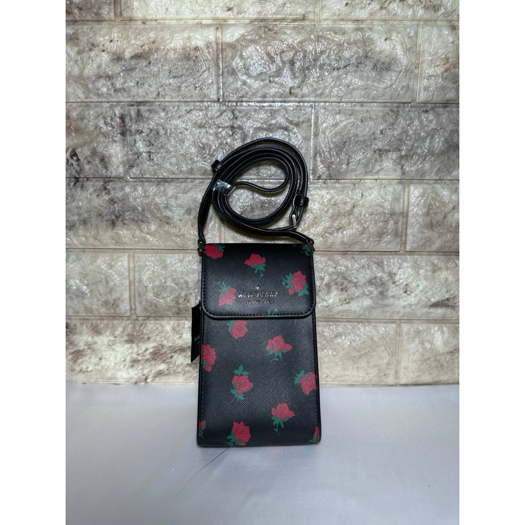 Tas Handphone KS Madison Flap Phone Cb Disty Rose Toss Black Multi