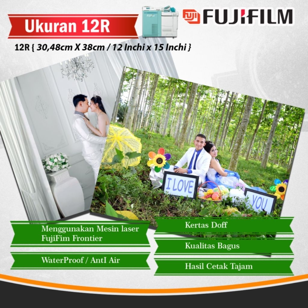 Cetak Foto Photo 12r atau 15 inch FujiFilm Professional Digital Lab Berkualitas