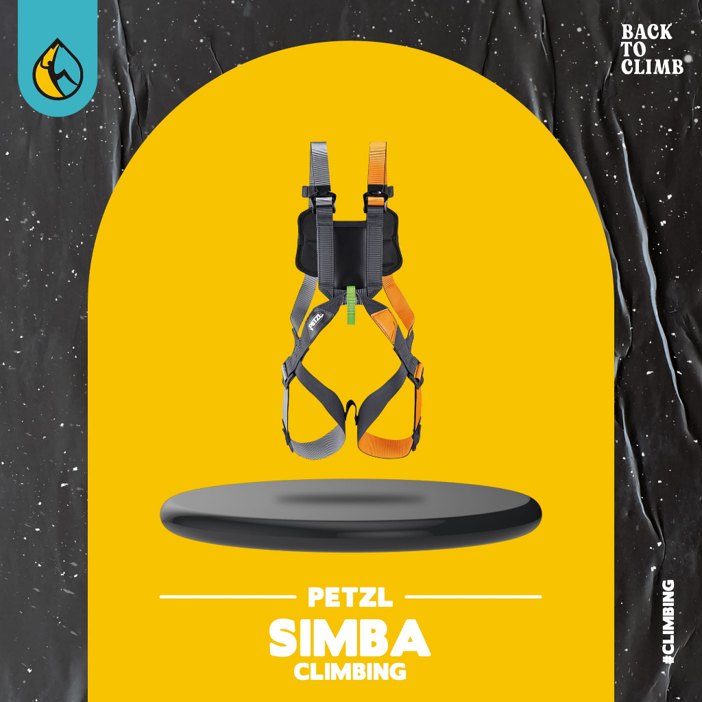 PETZL SIMBA Original – Safety Harness Anak Kids Climbing Outbound Full Body Adjustable