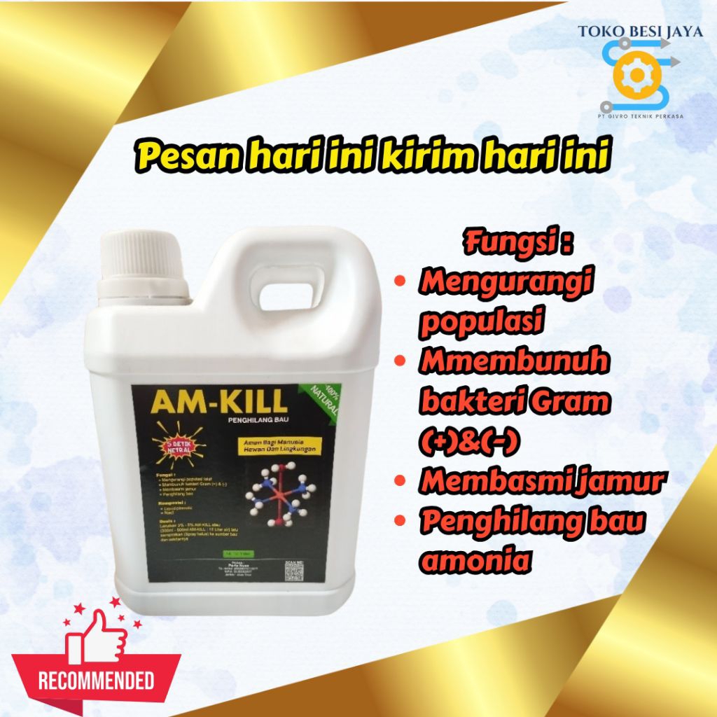Am-Kill Penghilang Bau Amonia Ayam Formulasi organik