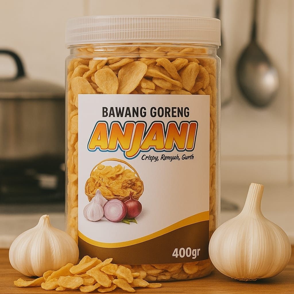

BAWANG PUTIH GORENG PREMIUM KRISPY TANPA CAMPURAN TEPUNG 400GR