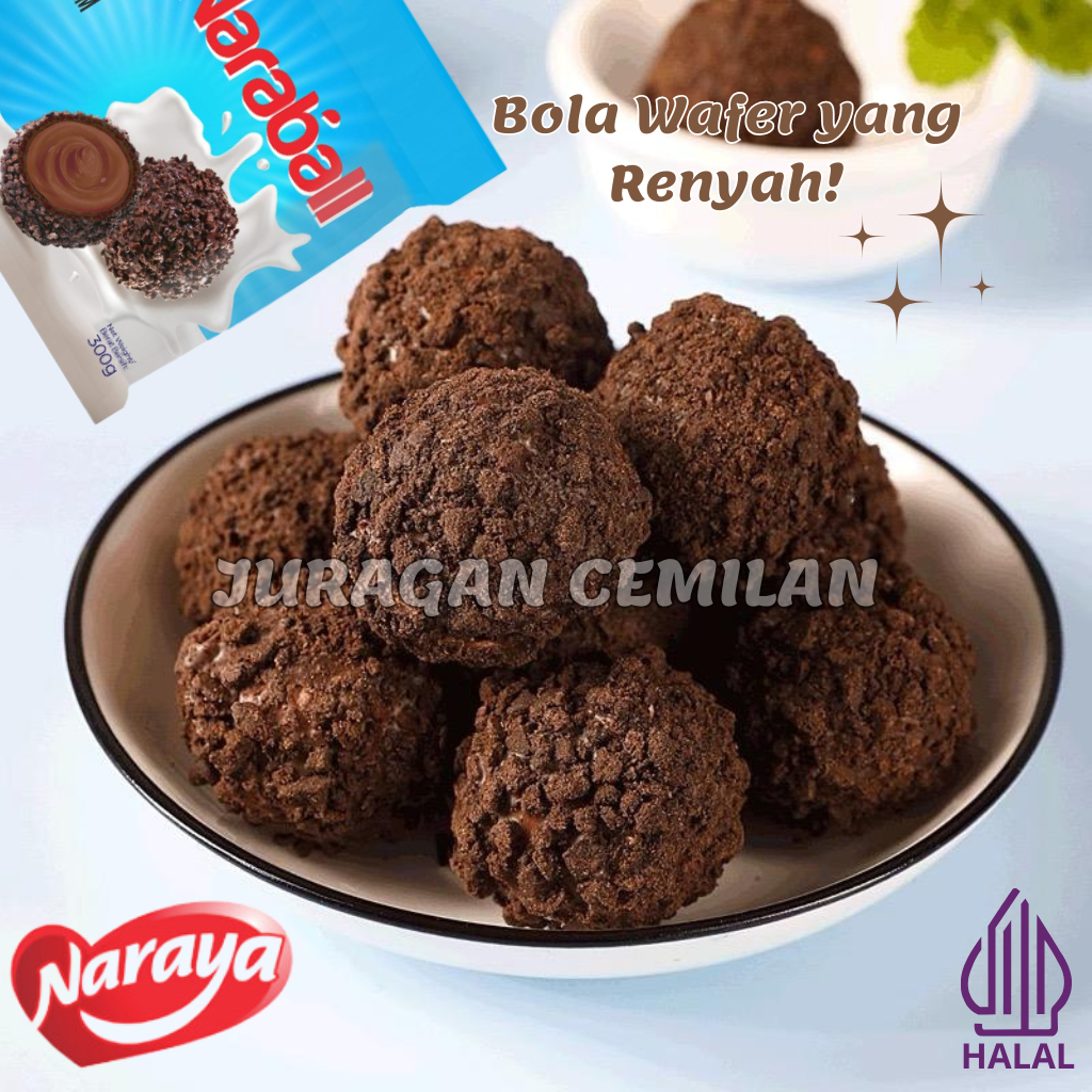 

Navi_Lezatoz Naraya Naraball Melted Cream Wafer Balls - Halal 300G
