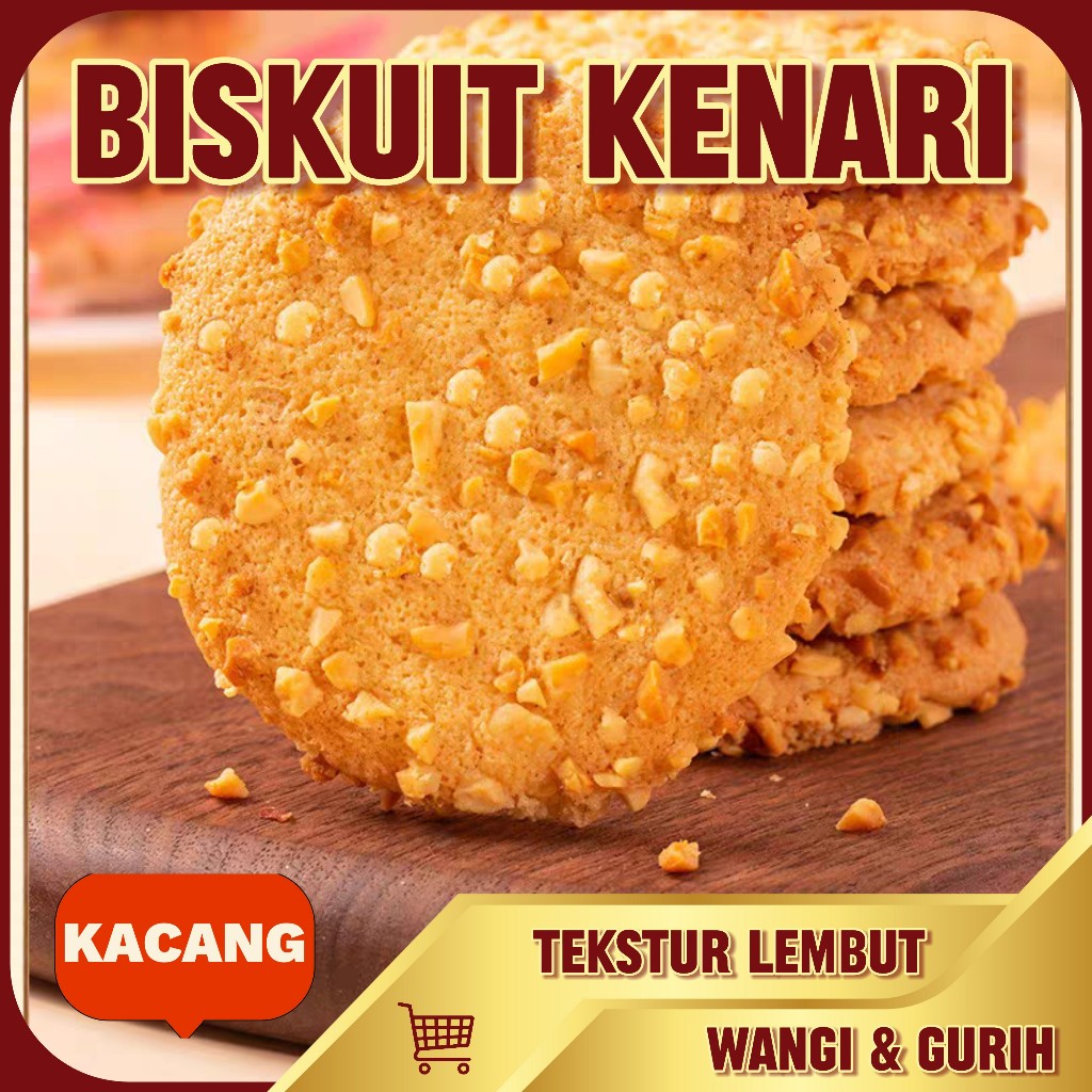 

Kue Kering Biskuit Kenari Kacang Cookies Sehat Lezat - Pouch 150 gr