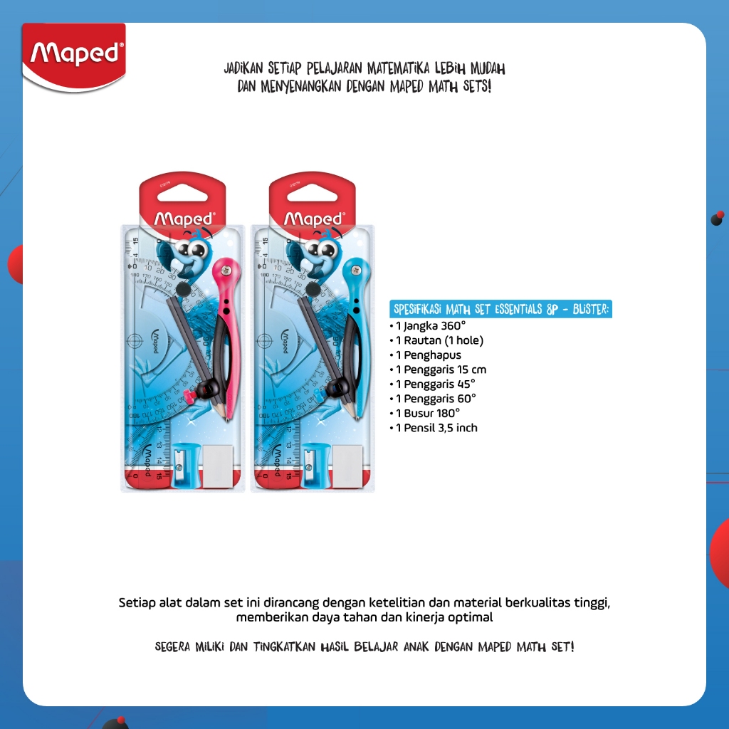 

Maped Jangka Essentials set 8 - Blister